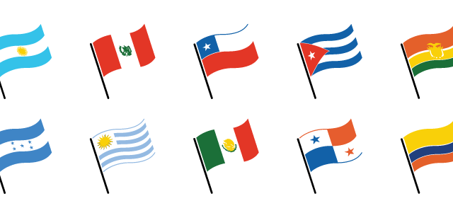 spanish speaking country flags