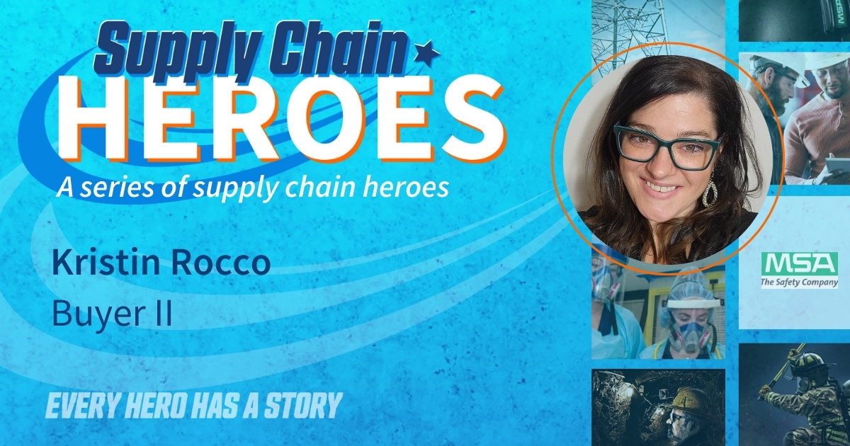 Kristin Rocco, Buyer at MSA Safety, earns her spot as a Supply Chain Hero for streamlining workflows and boosting efficiency.