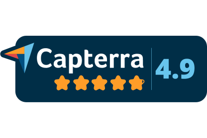 Capterra 4.9 star rating