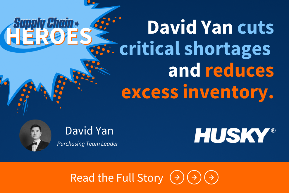 Supply Chain Heroes: David Yan Optimizes Operations and Reduces Critical Shortages by 59% at Husky Shanghai