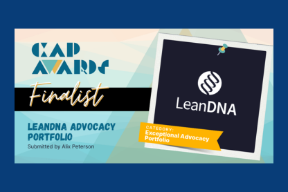 LeanDNA Named Finalist in the 2025 CAP Awards for Customer Advocacy Excellence