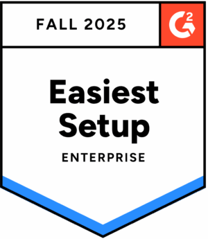 Fall 2025 G2 Easiest Set Up Enterprise Badge