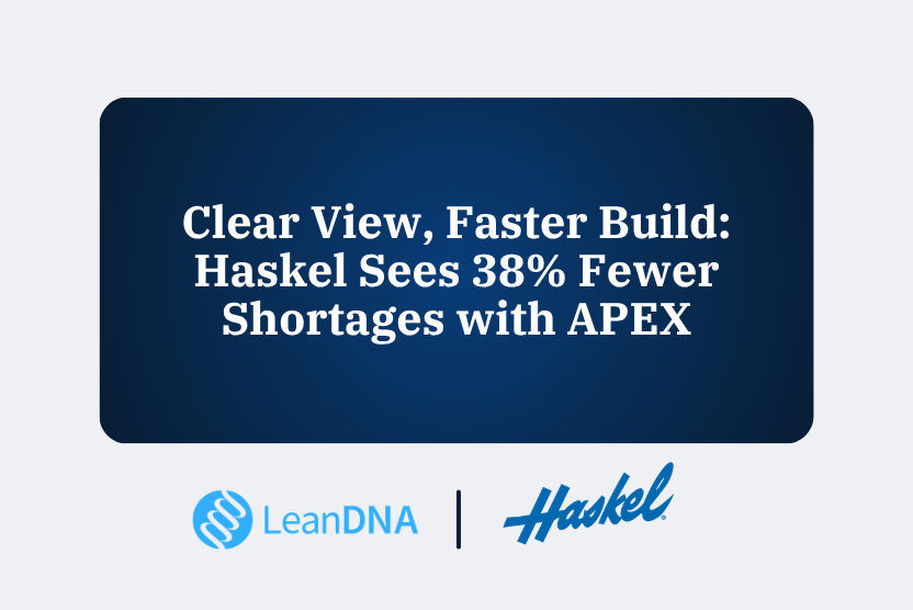 Clear View, Faster Build: Haskel Sees 38% Fewer Shortages with APEX