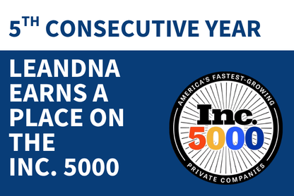 For the Fifth Consecutive Year, LeanDNA Earns a Place on the Inc. 5000, a Distinction Achieved by Fewer Than 1% of Honorees