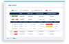 Inventory management dashboard showing order status and risk assessment